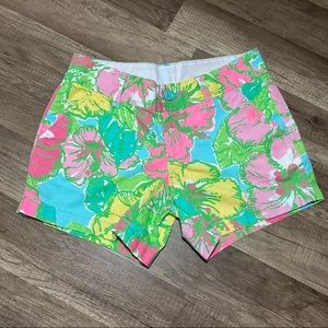 Lilly Pulitzer Callahan Floral Shorely Blue Shorts